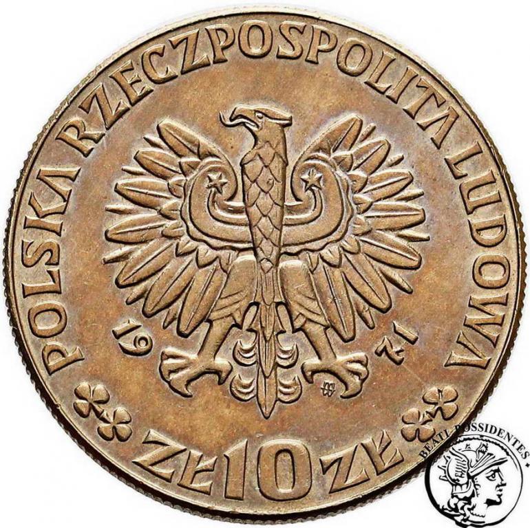 PRÓBA CuNi 10 złotych 1971 FAO chleb st.1