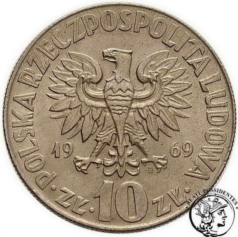 Polska PRL 10 zł Mikołaj Kopernik 1969 st. 2+