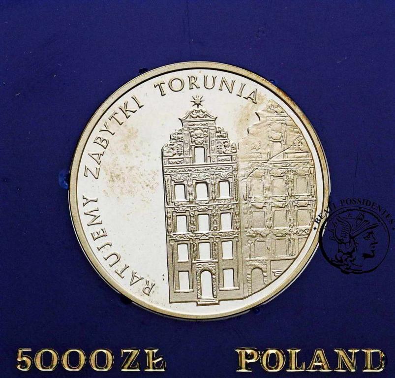 Polska PRL 500 złotych 1989 Zabytki Torunia stL/L-