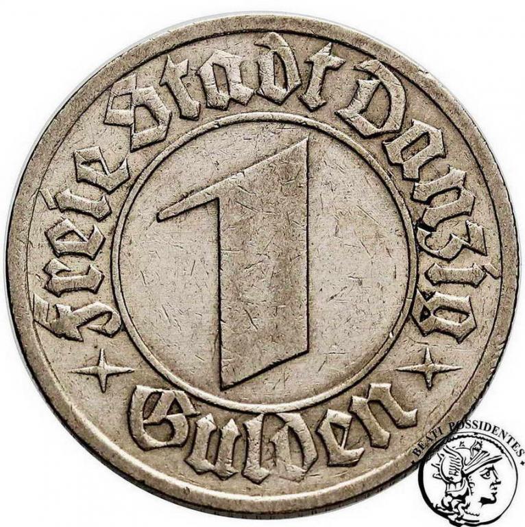 Polska Wolne Miasto Gdańsk 1 Gulden 1932 st.3+