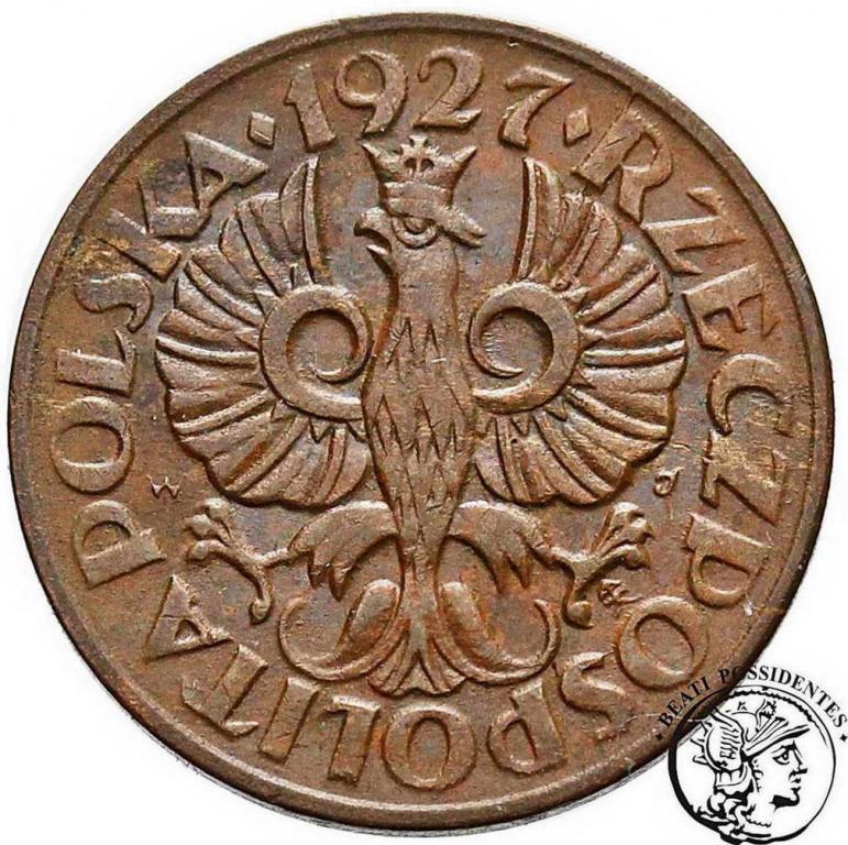 Polska II RP 1 grosz 1927 st. 2