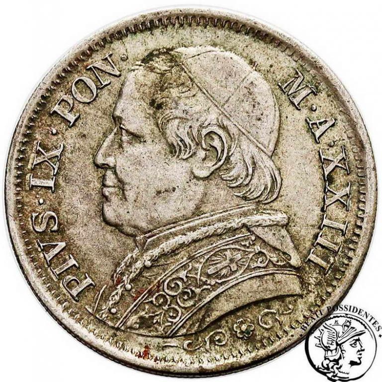 Watykan 1 Lira 1868 R (XXIII) st.3