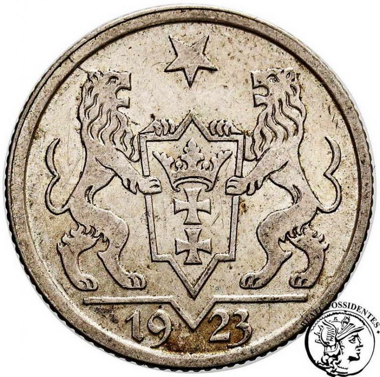 Polska Wolne Miasto Gdańsk 1 Gulden1923 st.2