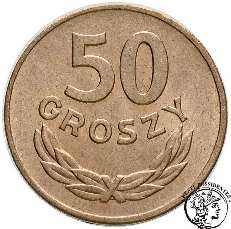 PRL 50 groszy 1949 CuNi st. 1