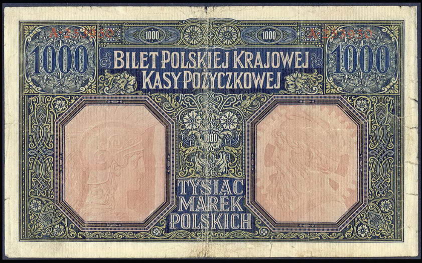 Polska 1000 marek polskich 1916 st. 5