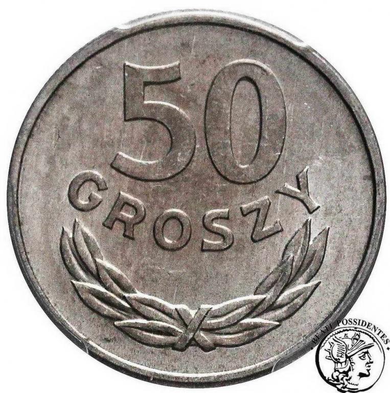 Polska PRL 50 groszy 1967 PCGS MS64