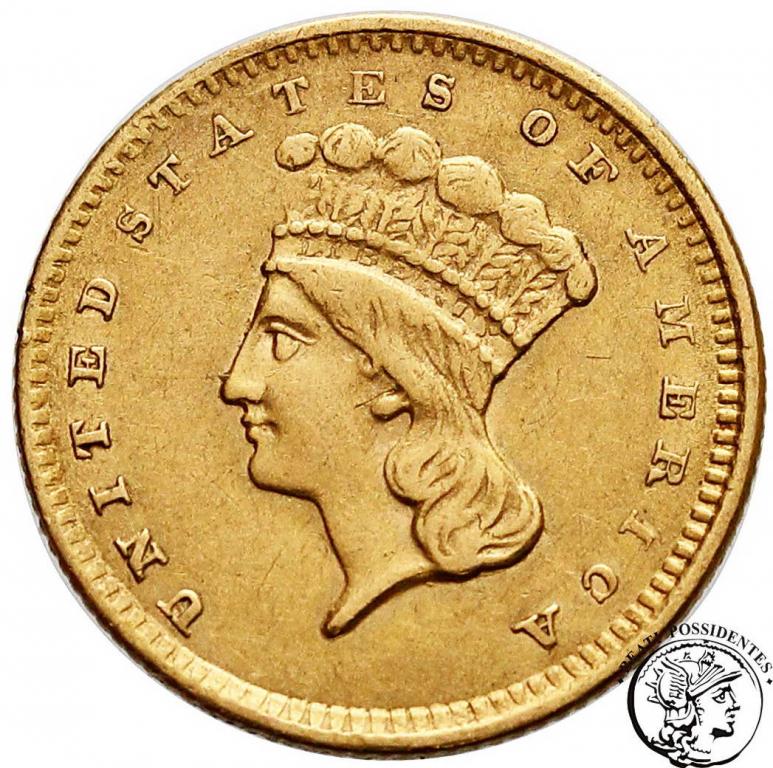 USA 1 dolar 1856 Filadelfia st. 3