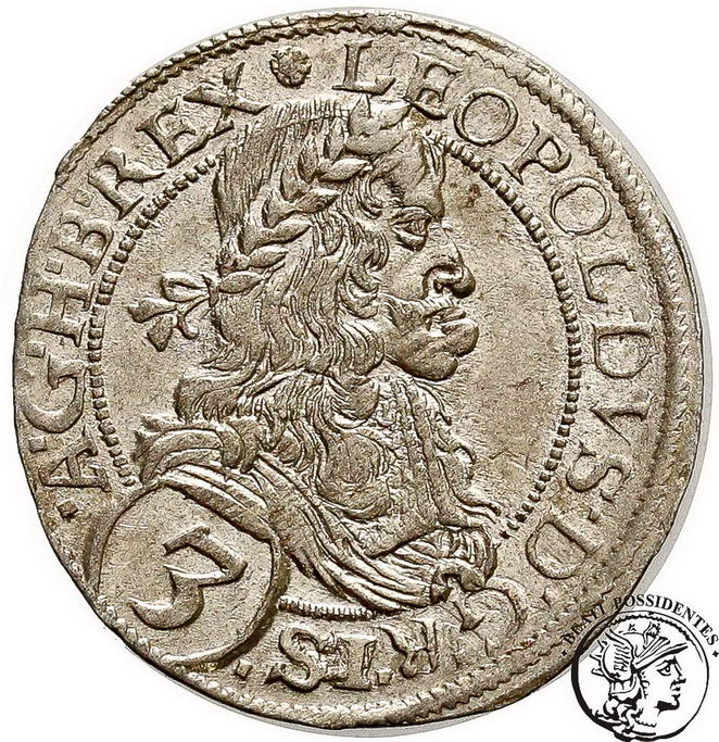 Austria 3 krajcary 1670 st. 2+
