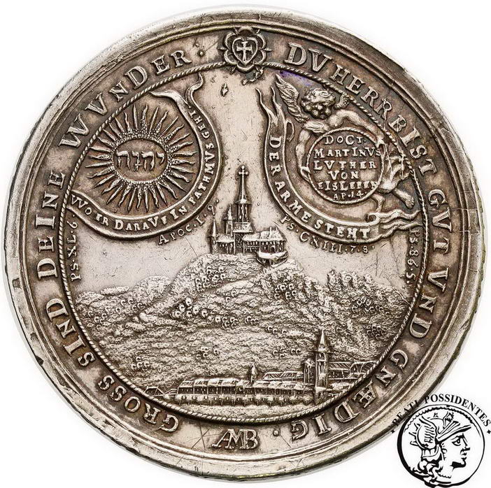 Niemcy Sachsen-Eisenach medal 1717 Reformacja st.2