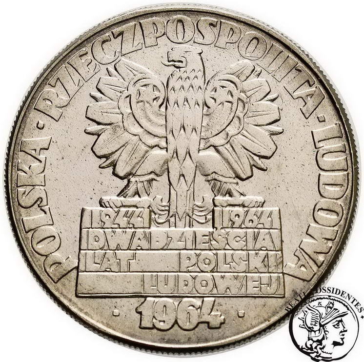 PRÓBA Nikiel 10 złotych 1964 huta Turoszów st.1