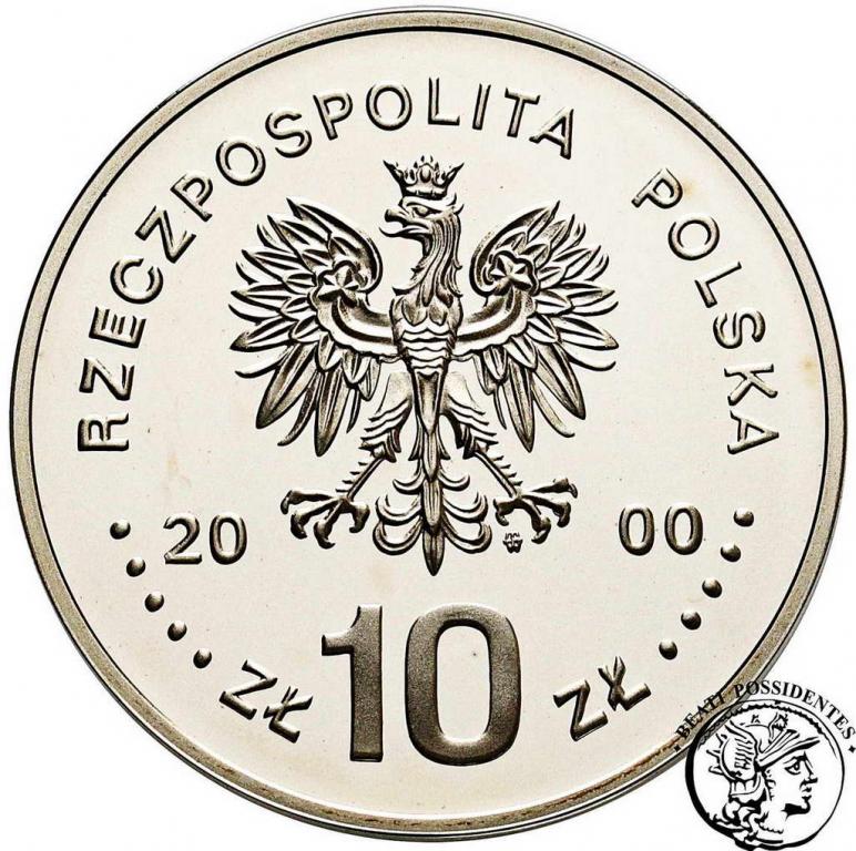 III RP 10 zł 2000 Jan II Kazimierz popiersie st.L