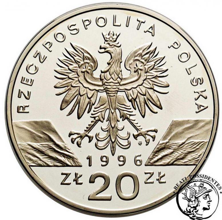 Polska III RP 20 złotych 1996 Jeże st. L