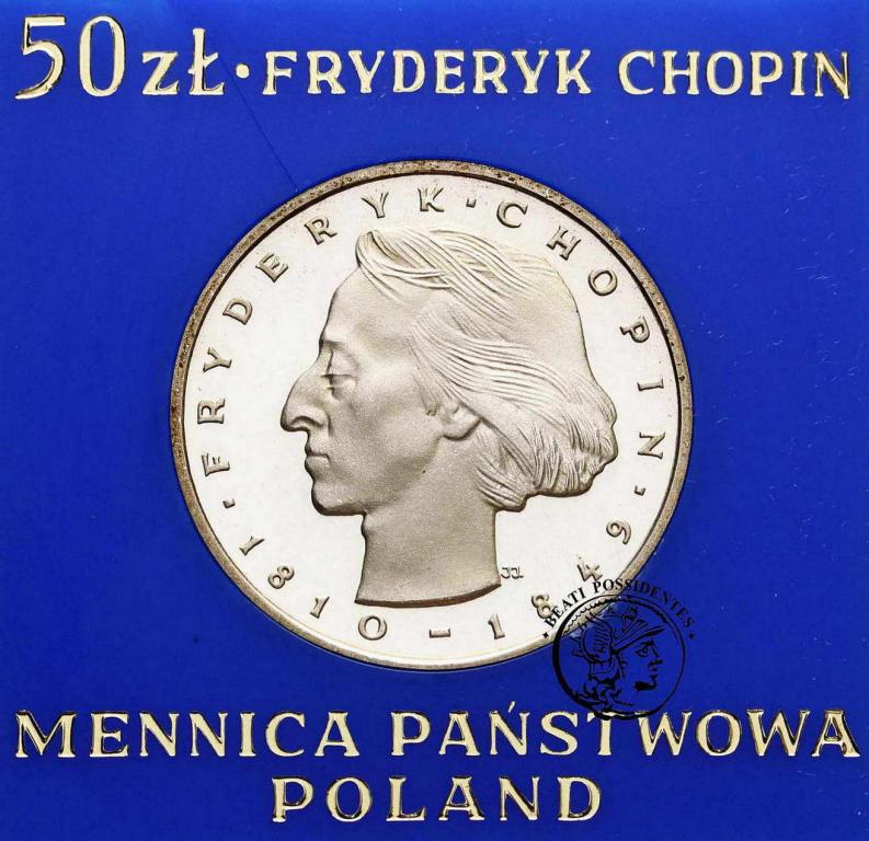 Polska PRL 50 złotych Fryderyk Chopin 1974 st.L