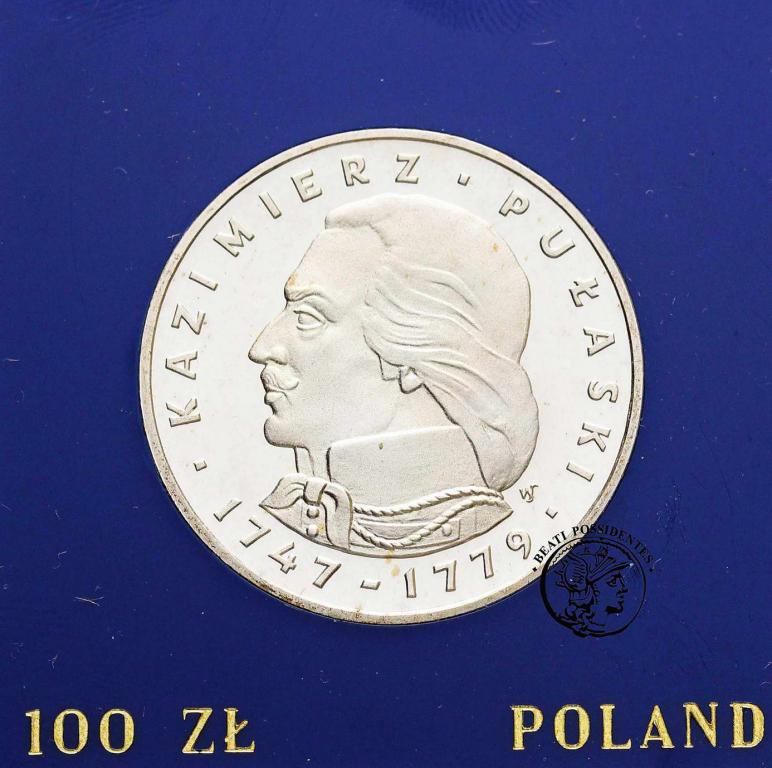 Polska PRL 100 złotych 1976 Kazimierz Pułaski st.L
