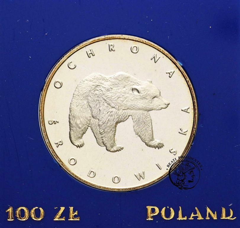 Polska PRL 100 złotych 1983 Niedźwiedź st. L