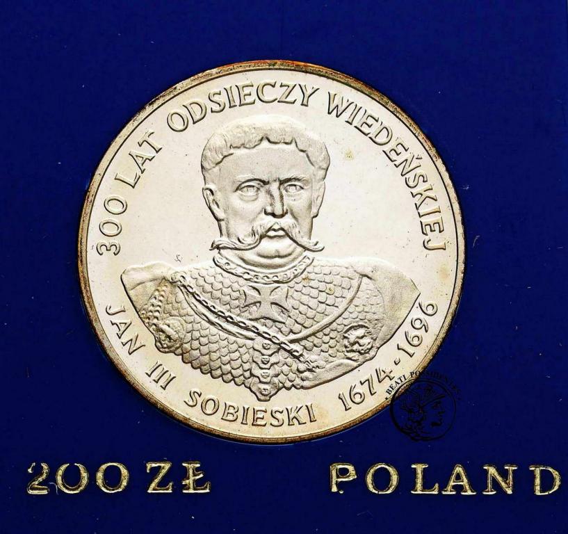 Polska PRL 200 złotych 1983 Jan III Sobieski st.L