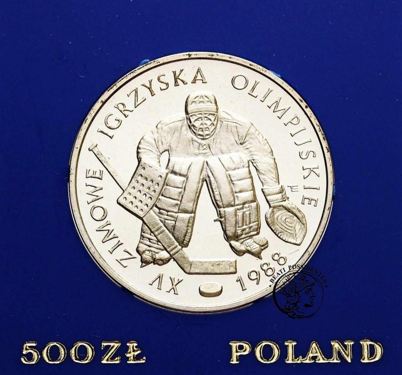 Polska PRL 500 zł Igrzyska Zimowe 1987 st.L