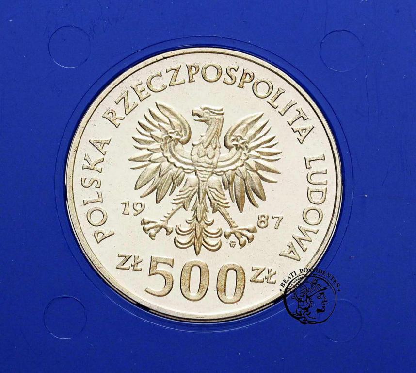 Polska PRL 500 zł Igrzyska Zimowe 1987 st.L