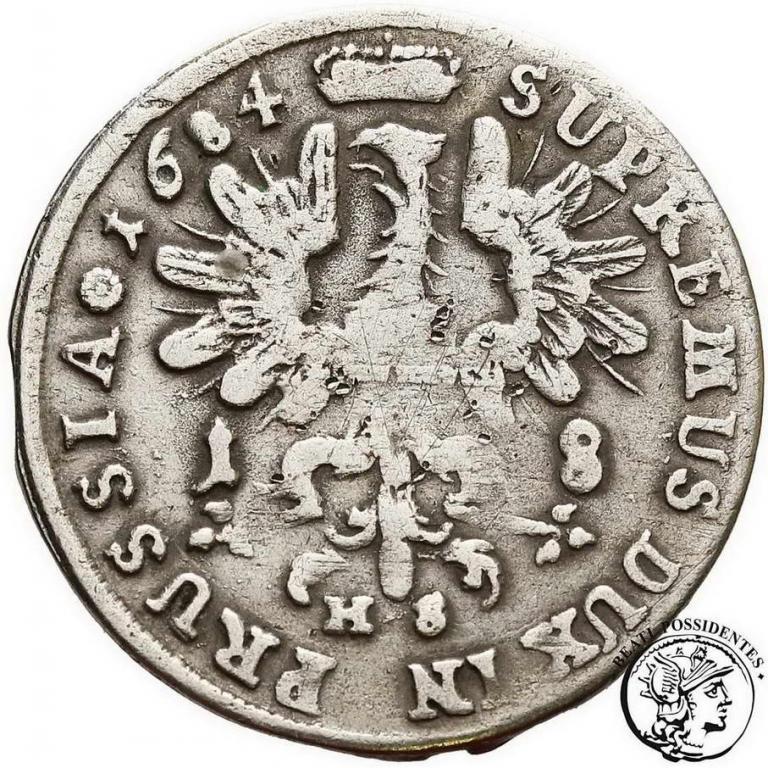 Polska Prusy ort 1684 Królewiec st. 3-