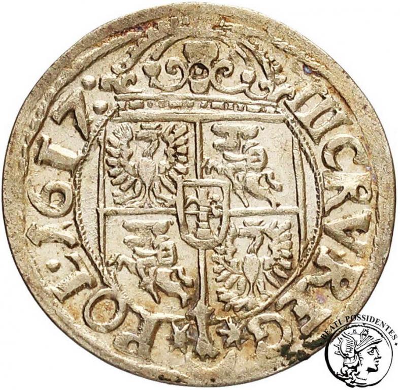 Zygmunt III Waza 3 Krucierze 1617 Kraków st.2