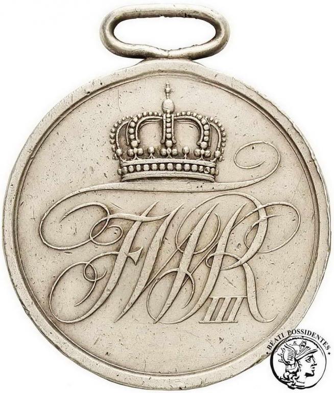 Niemcy Prusy Fryderyk Wilhelm III medal SREBRO st3
