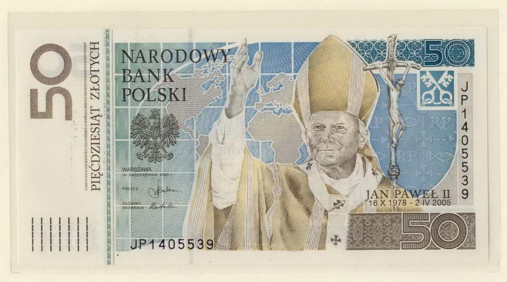 Polska 50 złotych 2006 Jan Paweł II st. 1