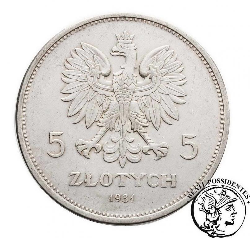 Polska 5 złotych 1931 NIKE st. 3+