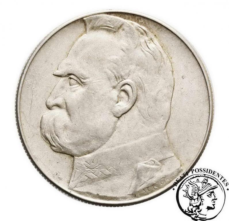Polska 10 złotych 1938 Piłsudski st. 3/3+