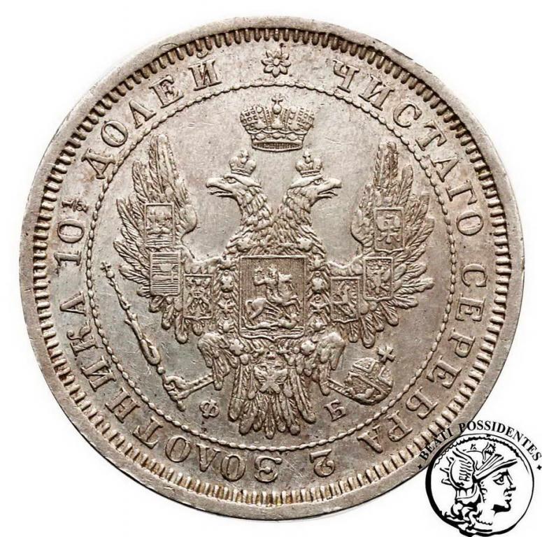 Rosja Alexander II 1/2 rubla 1857 st.2-/3+