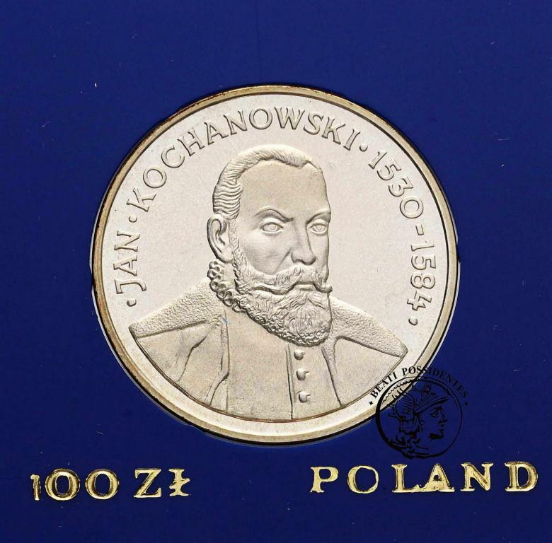 Polska PRL 100 złotych 1980 Kochanowski st.L