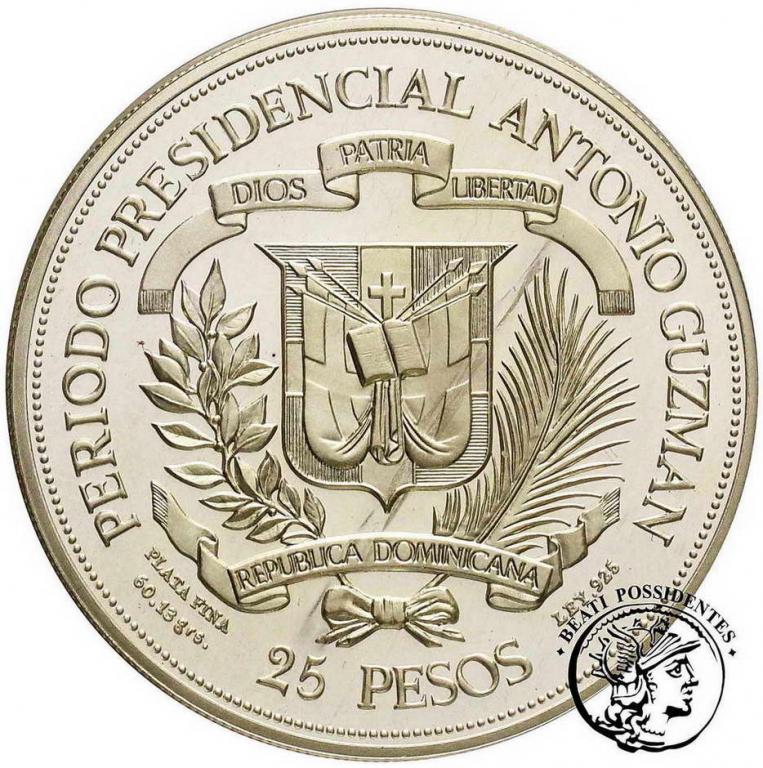 Dominikana 25 Pesos 1979 Jan Paweł II st.L