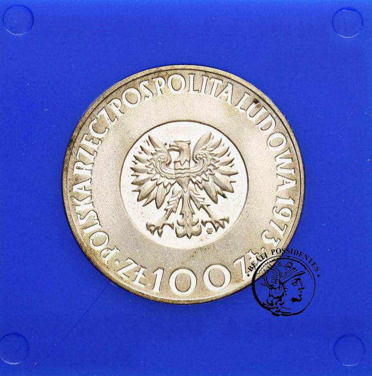 PRL PRÓBA srebro 100 złotych 1973 Kopernik st.L