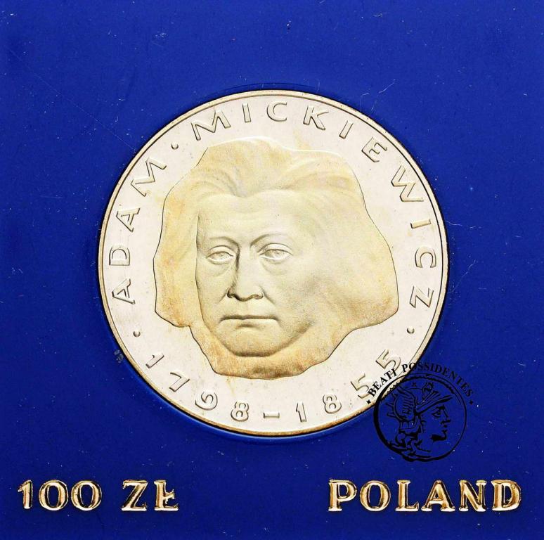Polska PRL 100 złotych 1978 Adam Mickiewicz st.L