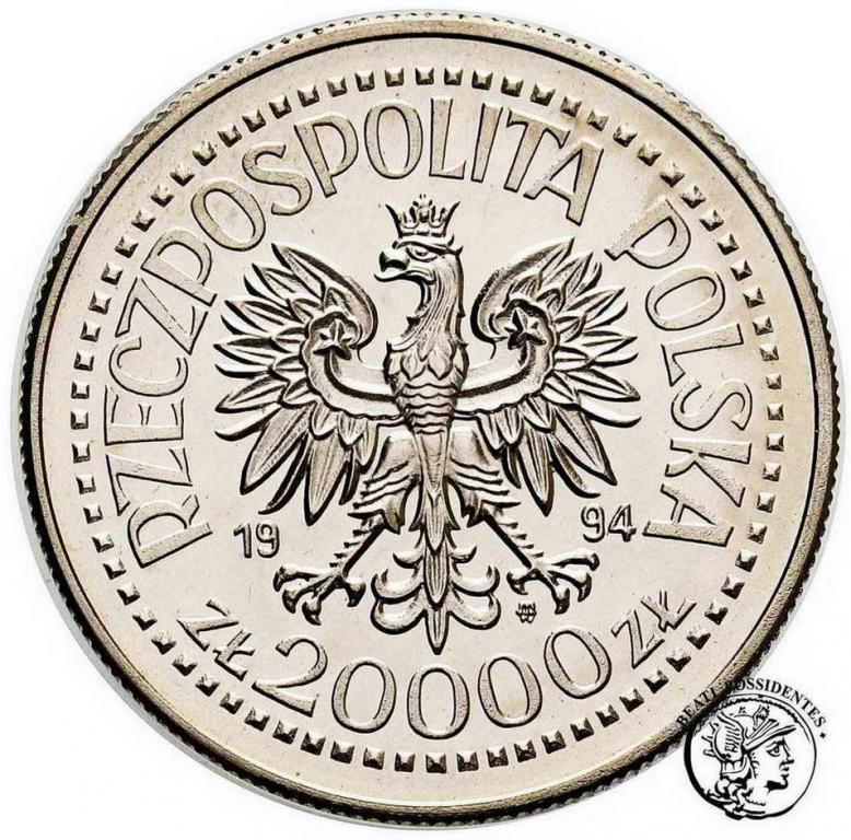 PRÓBA Nikiel 20 000 złotych 1994 Inwalidzi st.1