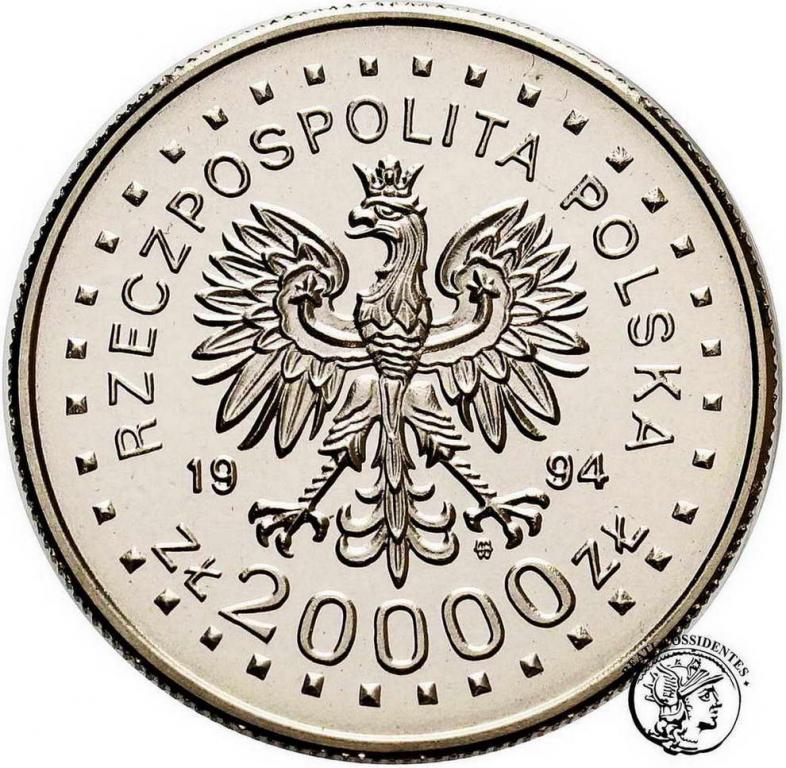 PRÓBA Nikiel 20 000 zł 1994 Kościuszkowskie st.1
