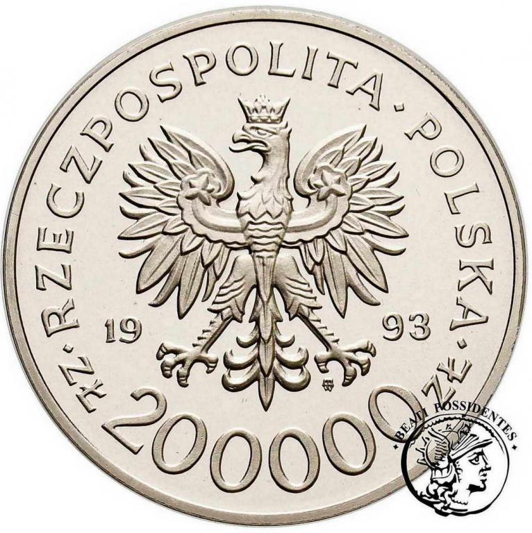 PRÓBA Nikiel 200 000 złotych 1993 Szczecin st.L