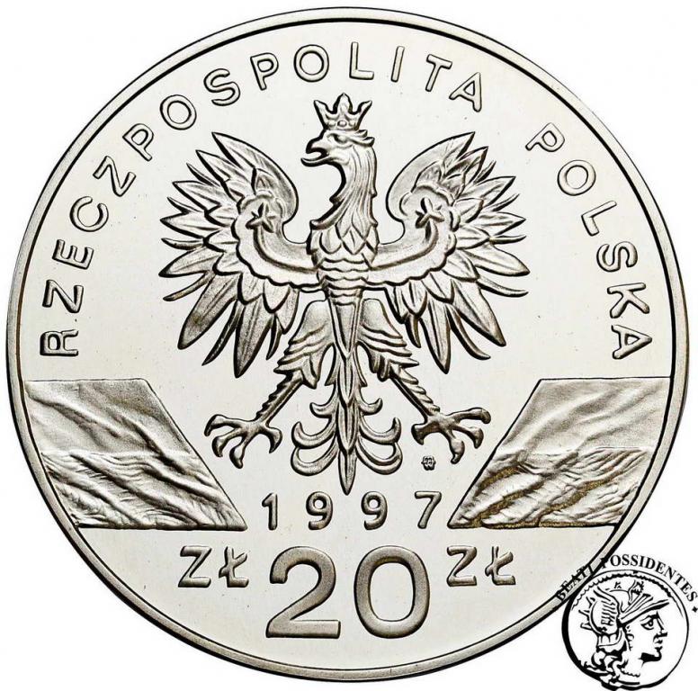 Polska III RP 20 złotych 1997 jelonek rogacz st.L