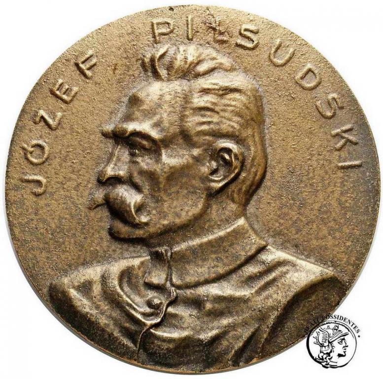 Polska medal odlewany Józef Piłsudski (brąz)