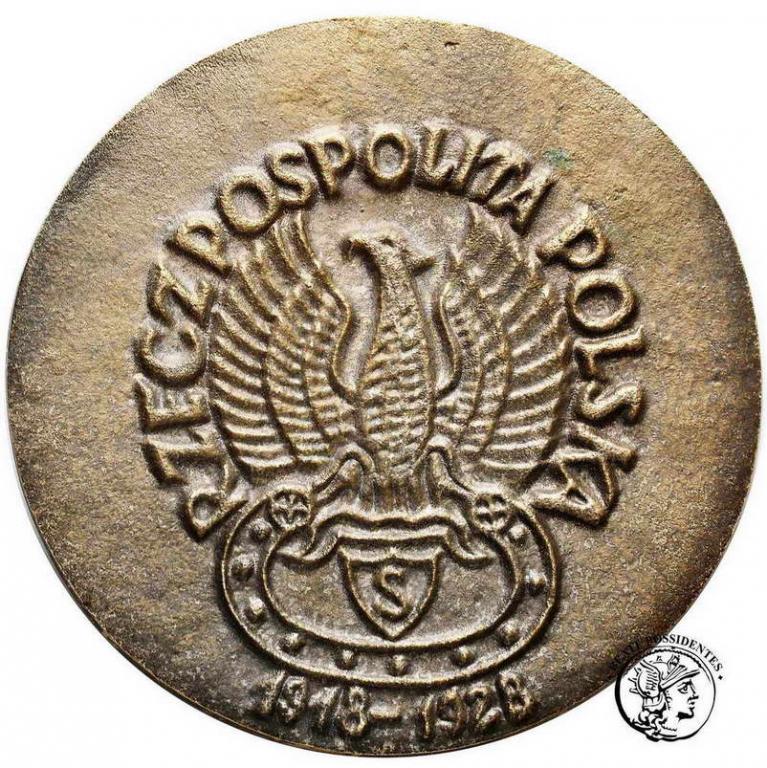 Polska medal odlewany Józef Piłsudski (brąz)