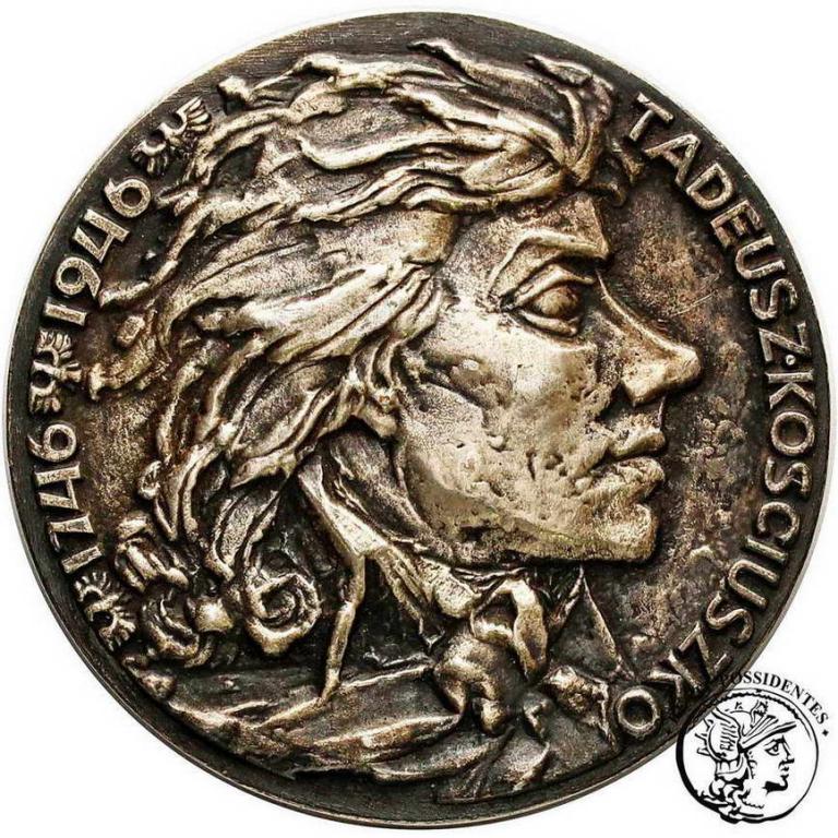 Polska medal T.Kościuszko 1946 srebro Kraków