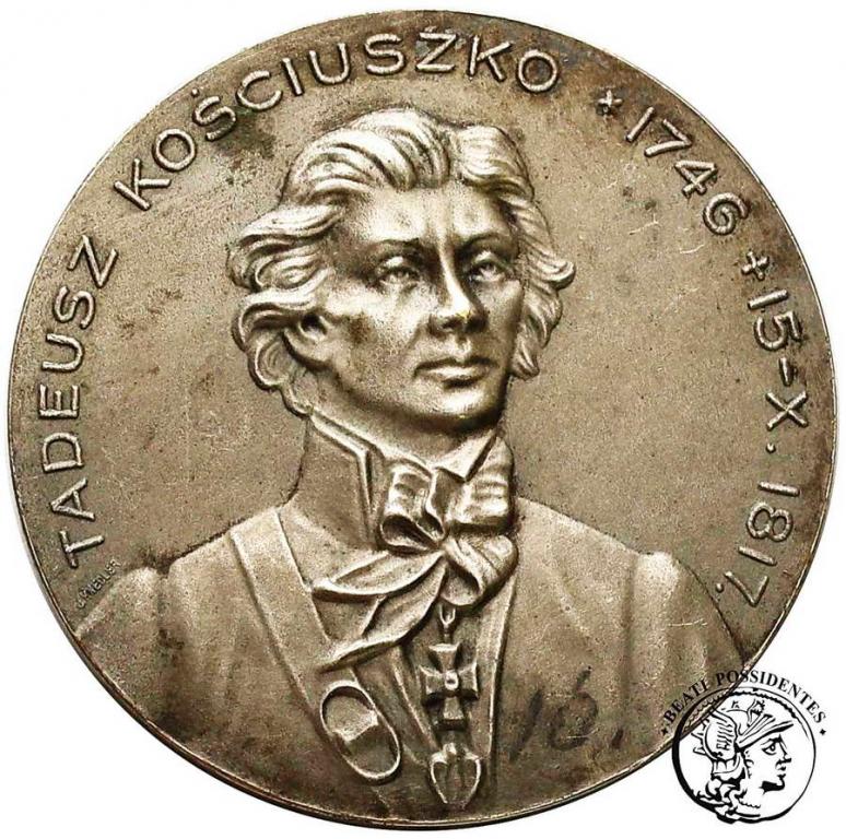 Polska medal Tadeusz Kościuszko 1917 SREBRO st.2