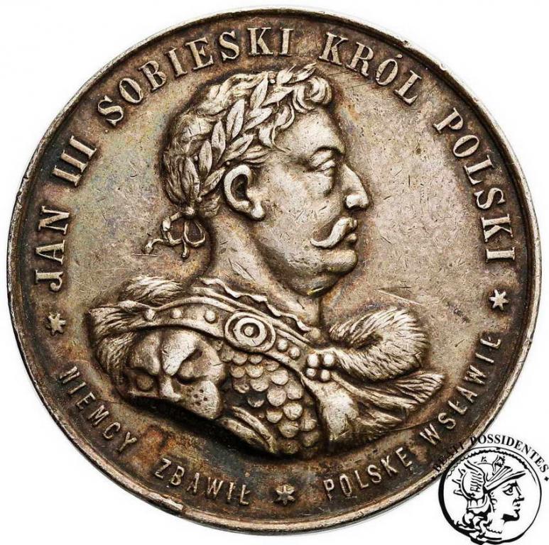 Polska Kraków 1883 medal Jan III Sobieski st.3+