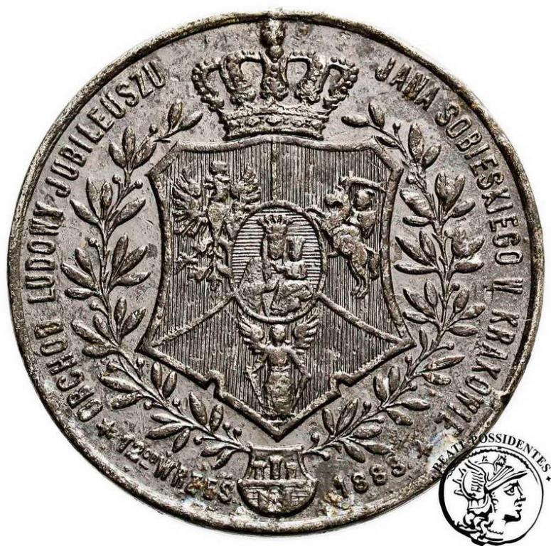 Polska Kraków 1883 medal Jan III Sobieski st.4