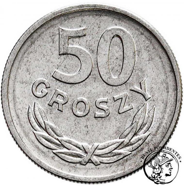 Polska PRL 50 groszy 1968 Al st.1-