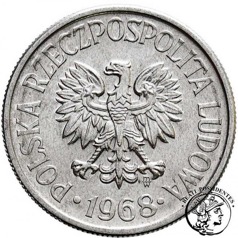 Polska PRL 50 groszy 1968 Al st.1-