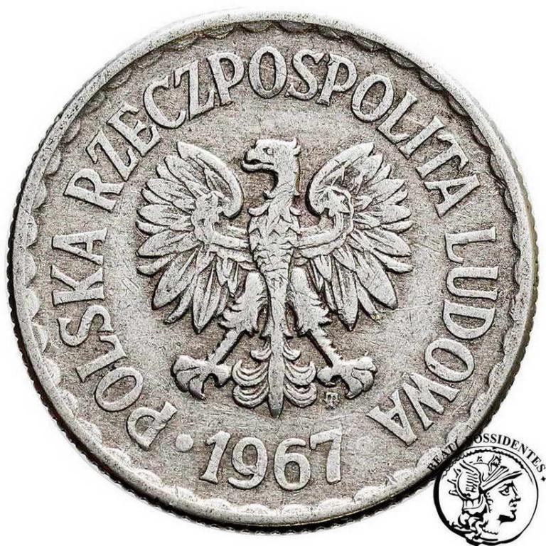Polska PRL 1 złoty 1967 st.3