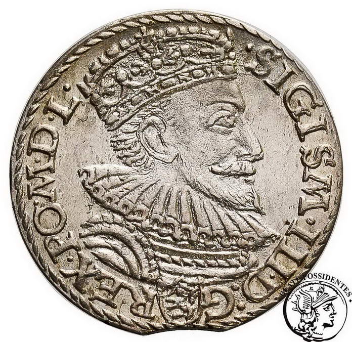 Zygmunt III Waza trojak 1592 Malbork st. 2