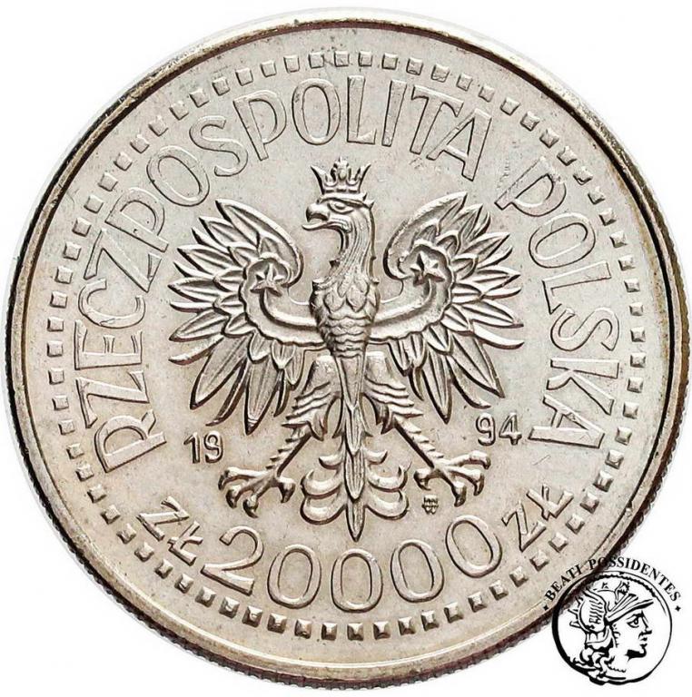 Polska III RP 20 000 złotych 1994 Inwalidzi st.1-