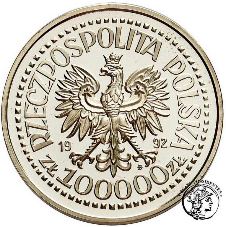 Polska III RP 100 000 złotych 1992 Korfanty st.L-