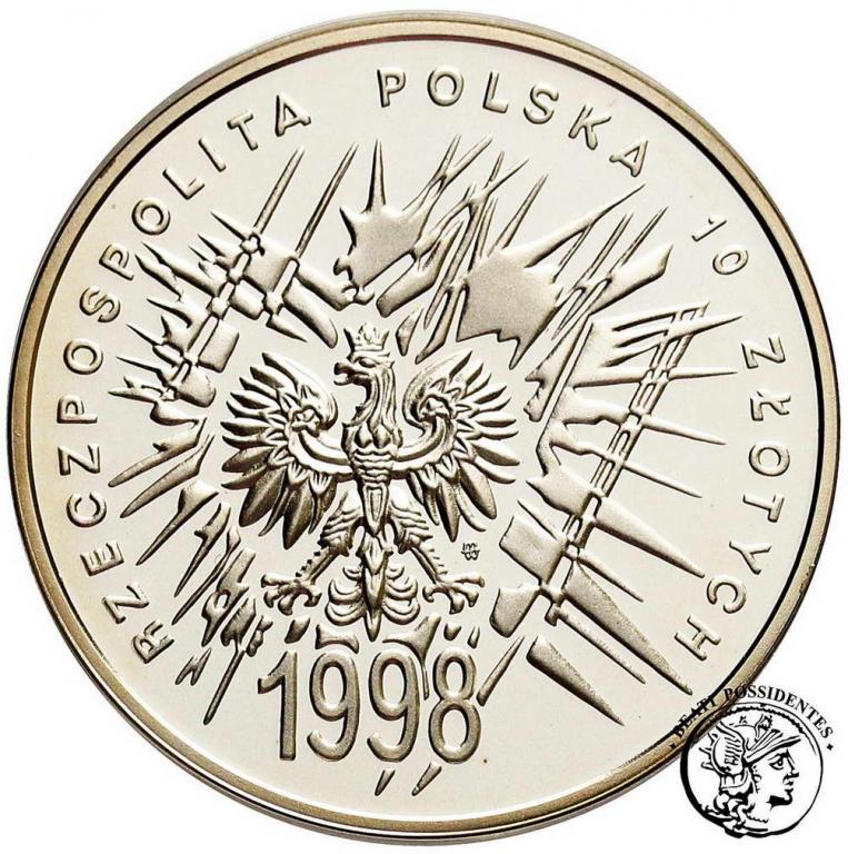 10 złotych 1998 Odzyskanie Niepodległości st.L